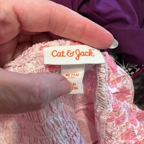 CAT and Jack Pink Floral Sundress Size XL Girls NWT - Picture 11 of 12